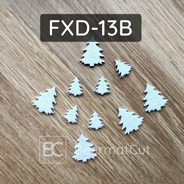 Zestaw choinek z filcu FXD-13B