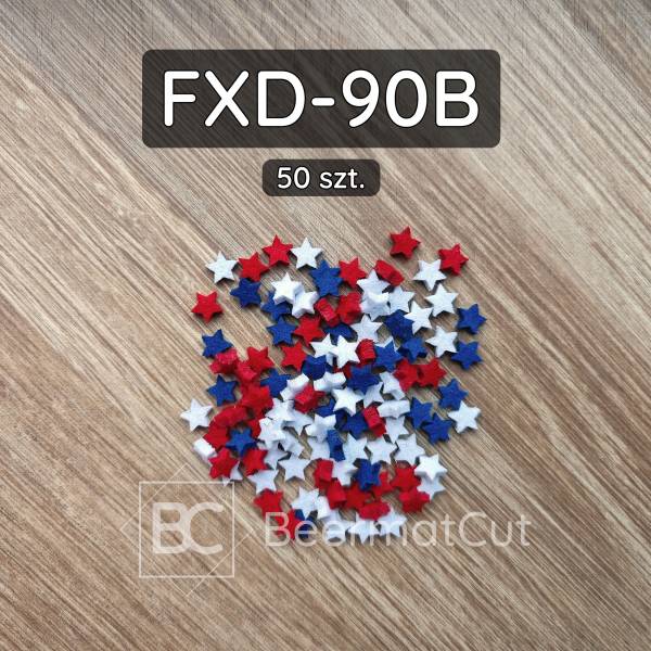 Zestaw gwiazdek z filcu FXD-90B (50 szt.)