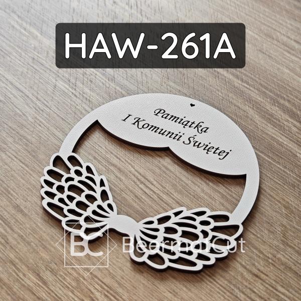 Białe skrzydła na obręczy HAW-261A
