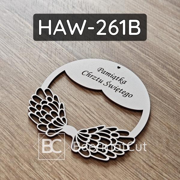 Białe skrzydła na obręczy HAW-261B