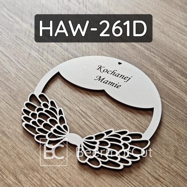 Białe skrzydła na obręczy HAW-261D