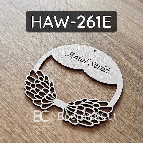 Białe skrzydła na obręczy HAW-261E