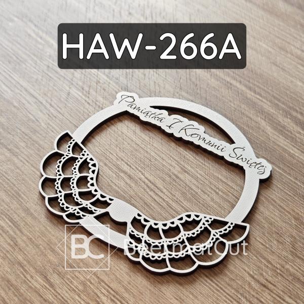 Białe skrzydła na obręczy HAW-266A