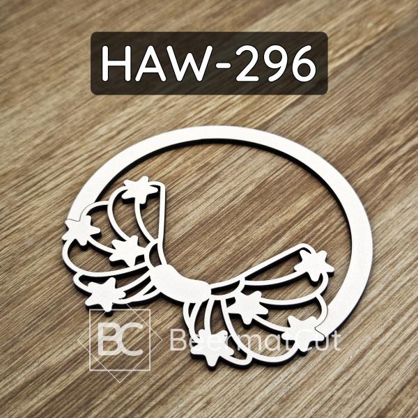 Białe skrzydła na obręczy HAW-296