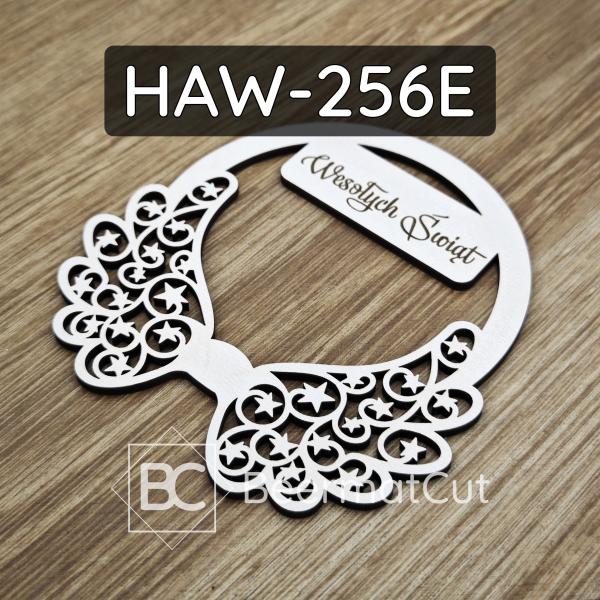 Białe skrzydła anioła na obręczy HAW-256E