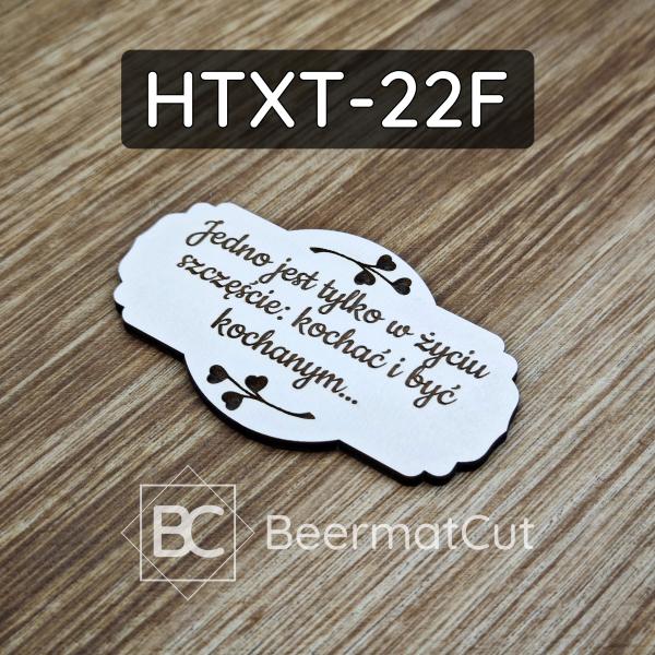 Tabliczka na ślub HTXT-22F