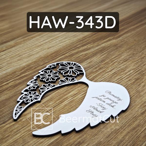Ażurowe skrzydła anioła HAW-343D
