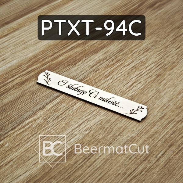 Tabliczka ślubna PTXT-94C