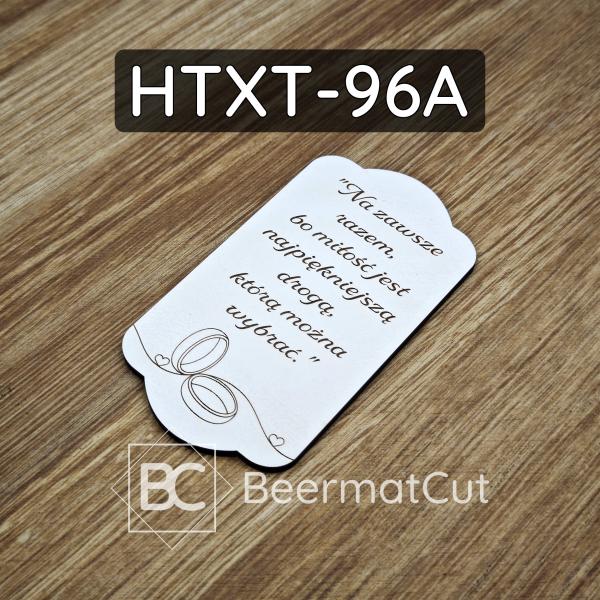 Tabliczka ślubna HTXT-96A