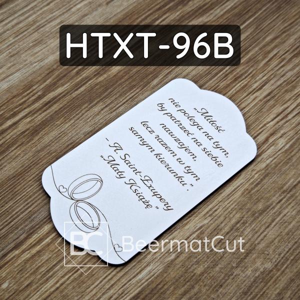 Tabliczka ślubna HTXT-96B