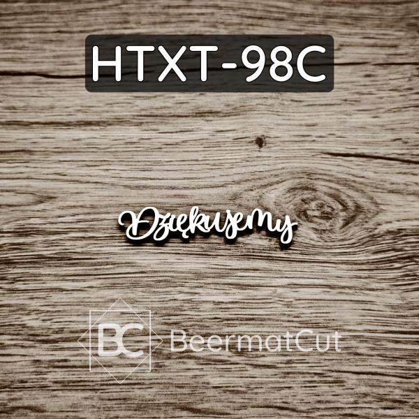 Napis Dziękujemy HTXT-98C