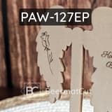 Skrzydła anioła z grawerem róży, wycinane laserowo ze sklejki, na Dzień Babci.