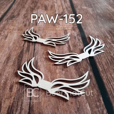 Skrzydła anioła ze sklejki wycinane laserowo do makramy i rękodzieła.