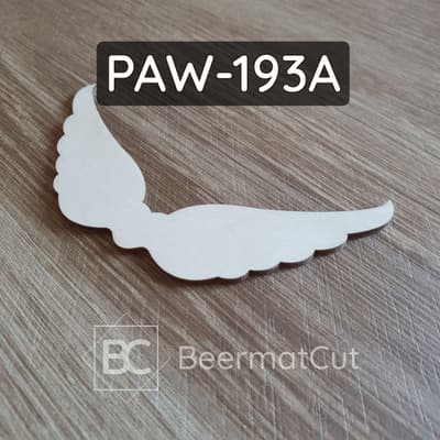 Skrzydła anioła wycinane laserowo ze sklejki, do makramy i dekoracji.