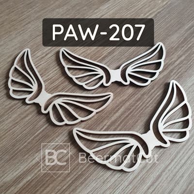 Skrzydła anioła wycinane laserowo ze sklejki do makramy i dekoracji.