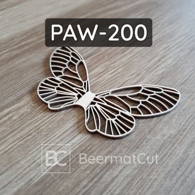 Skrzydła wróżki ze sklejki wycinane laserowo do dekoracji rękodzieła.