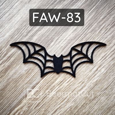Skrzydła nietoperza z filcu, wycinane laserowo, do dekoracji Halloween i rękodzieła.