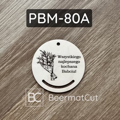 Baza do makramy ze sklejki, cięta laserowo, z grawerem dla Babci, do dekoracji i rękodzieła.