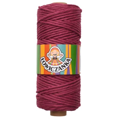 Kroucená bavlněná šňůra 3mm bobulová pro macramé a ruční práce.