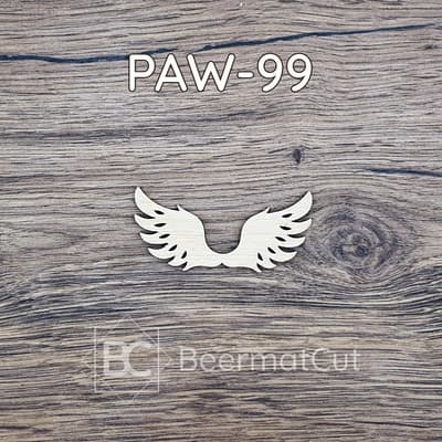 Skrzydła anioła wycinane laserowo ze sklejki do makramy i dekoracji.