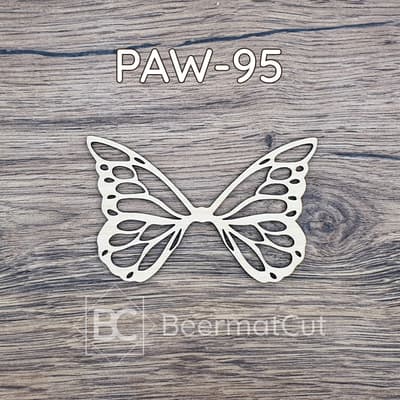 Skrzydła wróżki wycinane laserowo ze sklejki do rękodzieła i dekoracji.