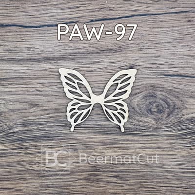Skrzydła wróżki wycinane laserowo ze sklejki do dekoracji i rękodzieła.