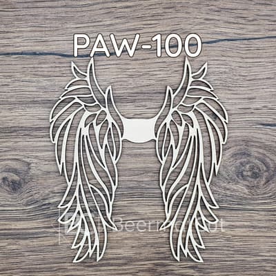 Skrzydła anioła wycinane laserowo ze sklejki, do makramy i rękodzieła.