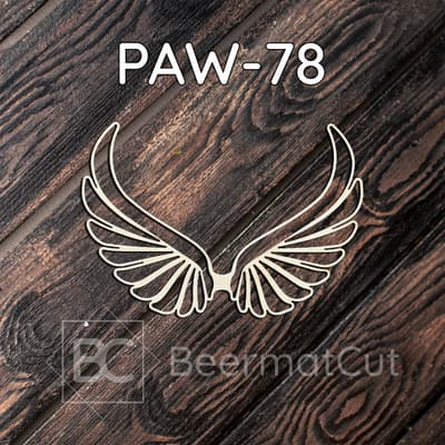 Skrzydła anioła wycinane laserowo ze sklejki do makramy i dekoracji.