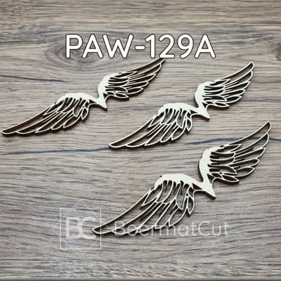 Skrzydła anioła wycinane laserowo ze sklejki do makramy i dekoracji.