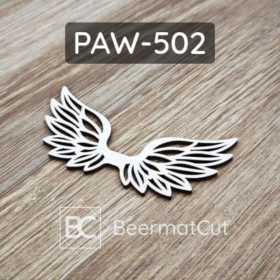 Skrzydła anioła wycinane laserowo ze sklejki do makramy i dekoracji.