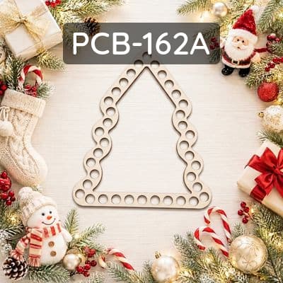 Cerchio per macramè albero di Natale, compensato tagliato laser, base per decorazioni festive.